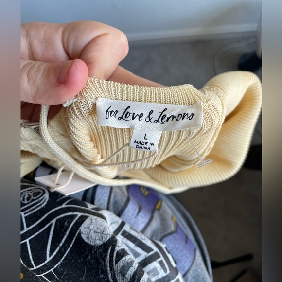 NWT For Love & Lemons||Keisha Maxi Dress in Tan, Size Large - Picture 12 of 13